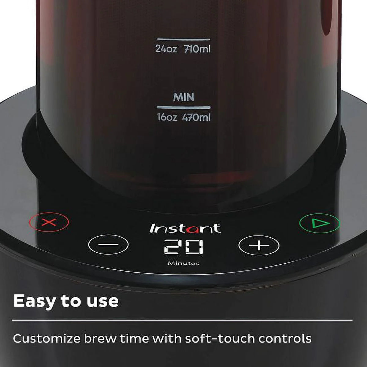 Electric Iced Coffee Maker with 32 oz Glass Pitcher H1821