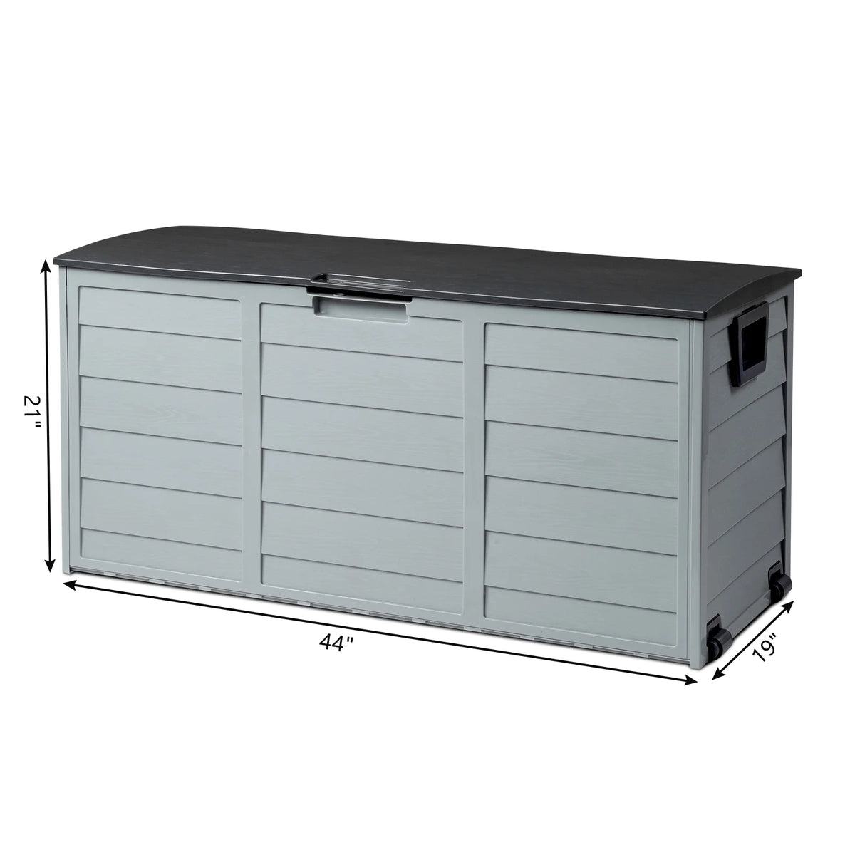 Black 75gal Outdoor Plastic Storage Deck Box T239