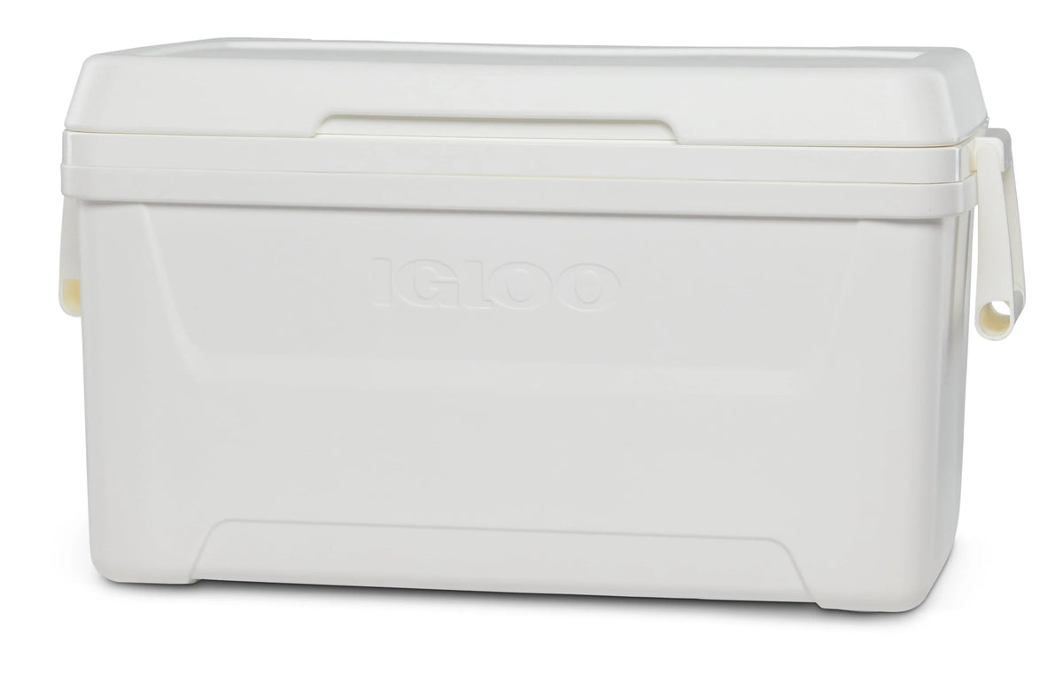 48 QT White Hard Sided Ice Chest Cooler Z2803