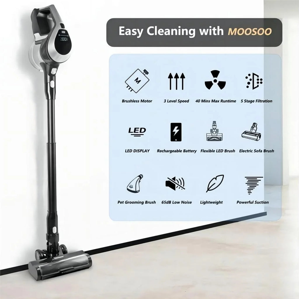 Cordless Stick Vacuum 4-in-1 Lightweight Pet Vacuum Cleaner A709999
