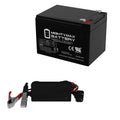 12V 12AH Battery with 12V 1A Charger L263