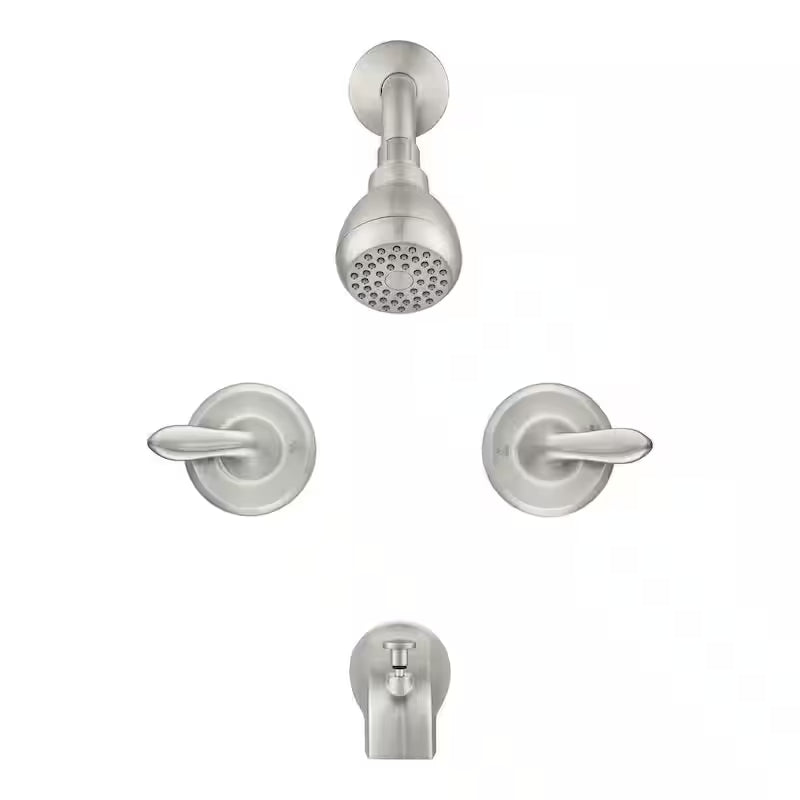 2-Handle 1-Spray Tub and Shower Faucet 1.8 GPM Brushed Nickel S8836