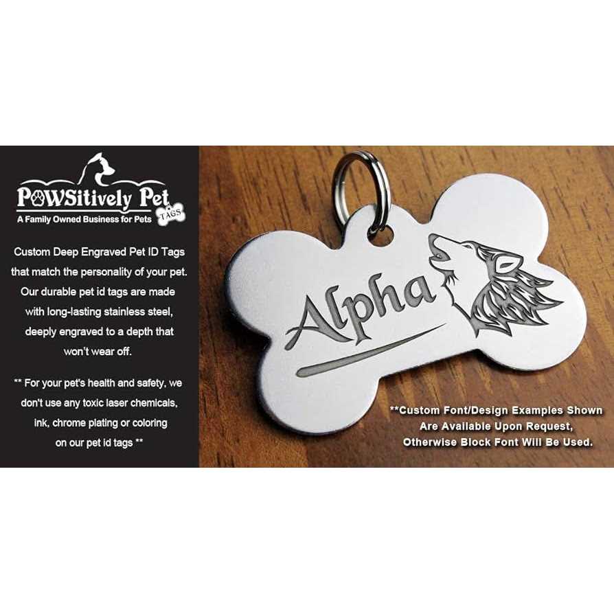 Stainless Steel Custom Engraved Pet ID Tags R42400