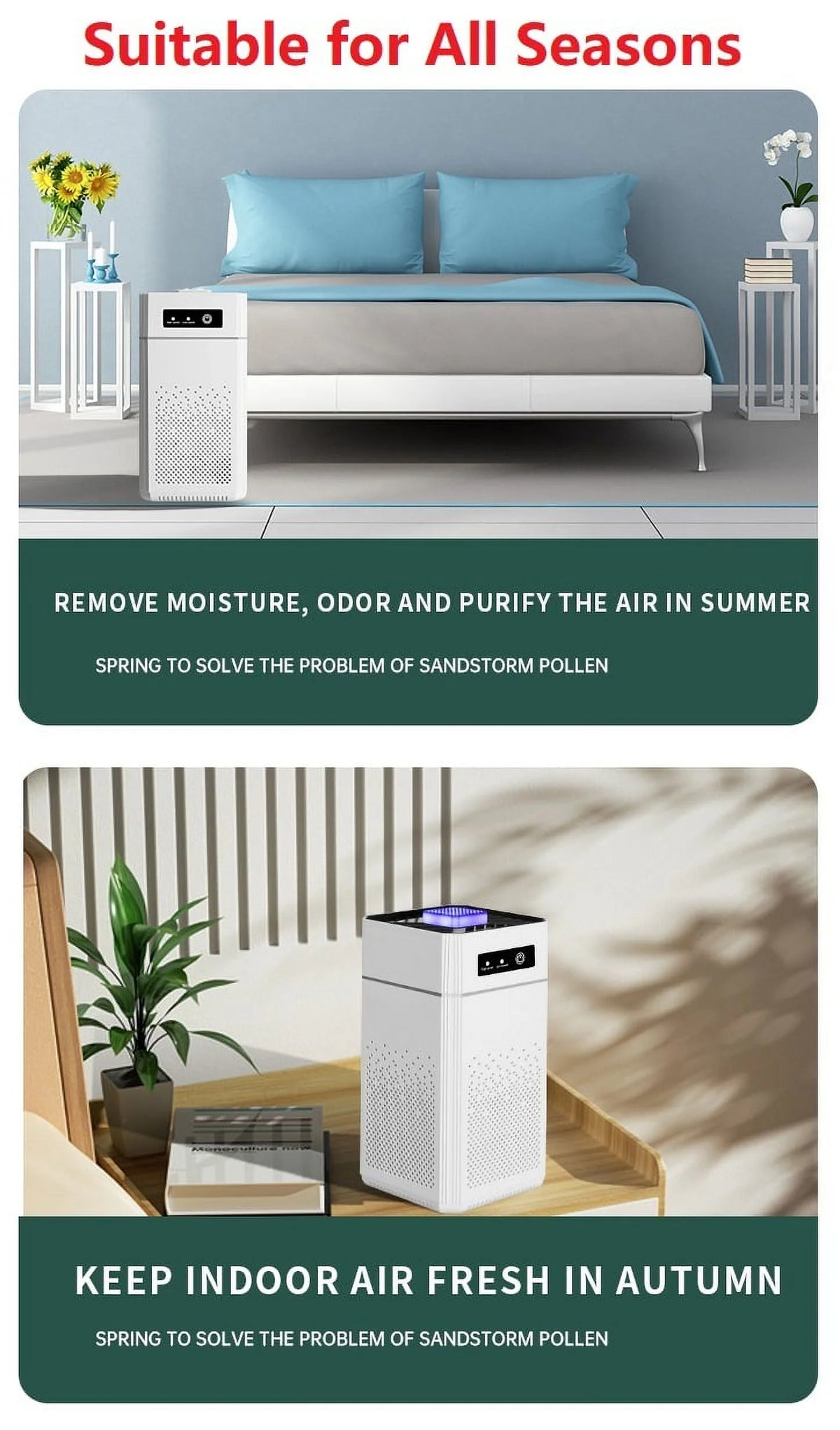 White Air Purifier for Large Room J154660