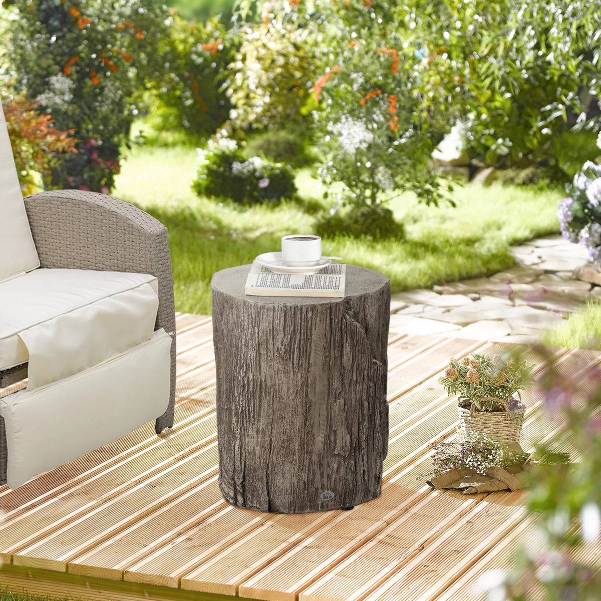 Natural Tree Stump Side Table R315