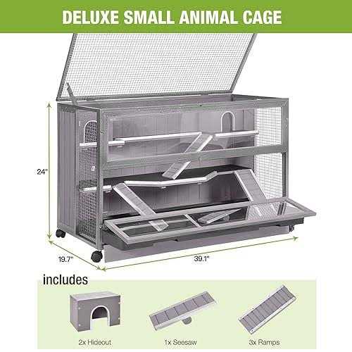 3 Levels Small Animal Cage with Chewing Toy A894