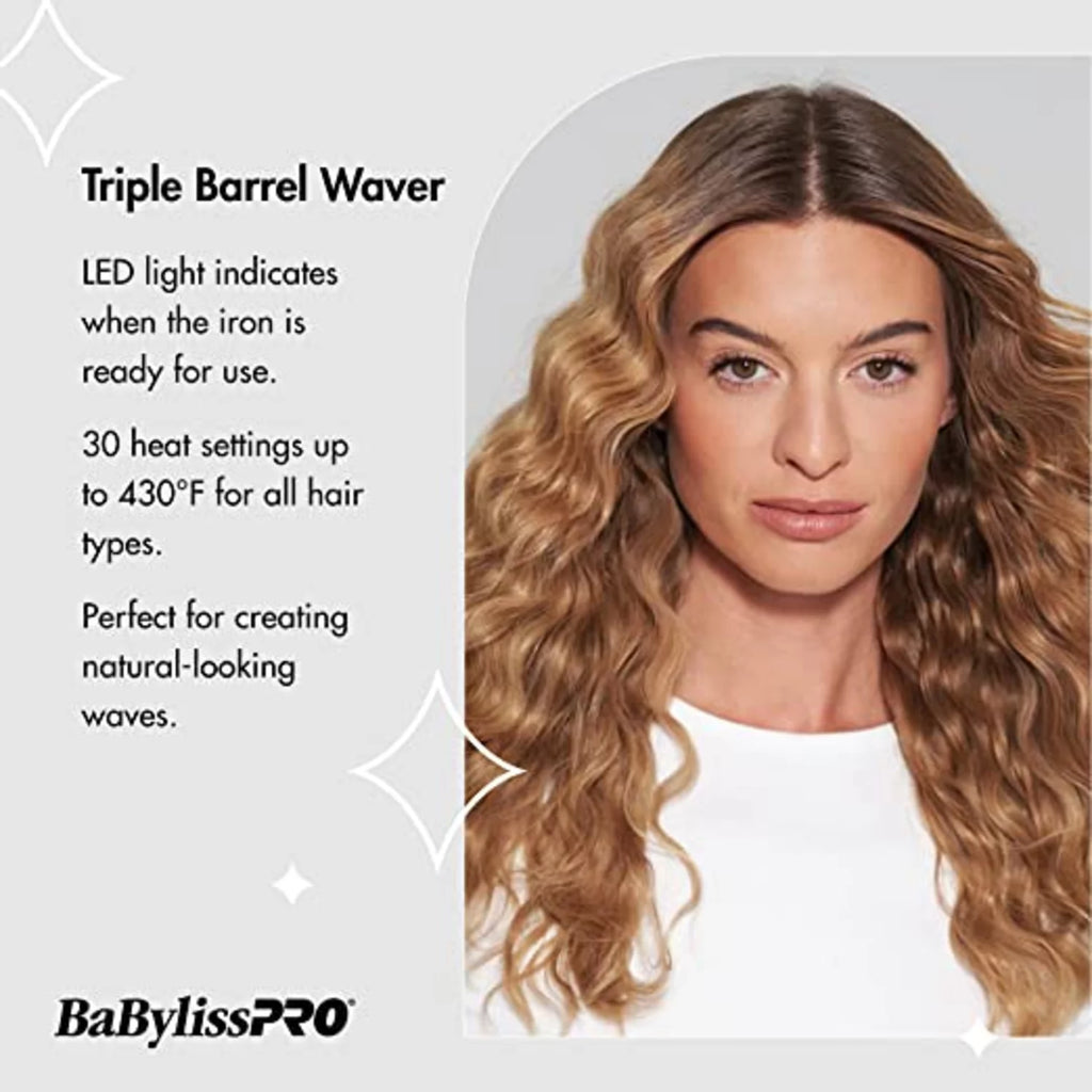 Ceramic Triple Barrel Waver I80986