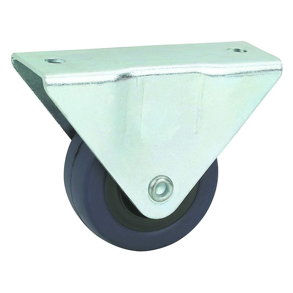 2 in. Rubber Rigid Caster D2307