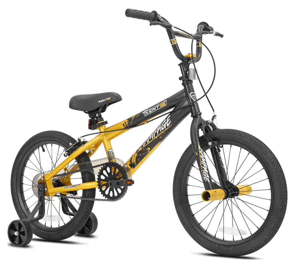 18 in. Gold and Black BMX Bicycle R90128