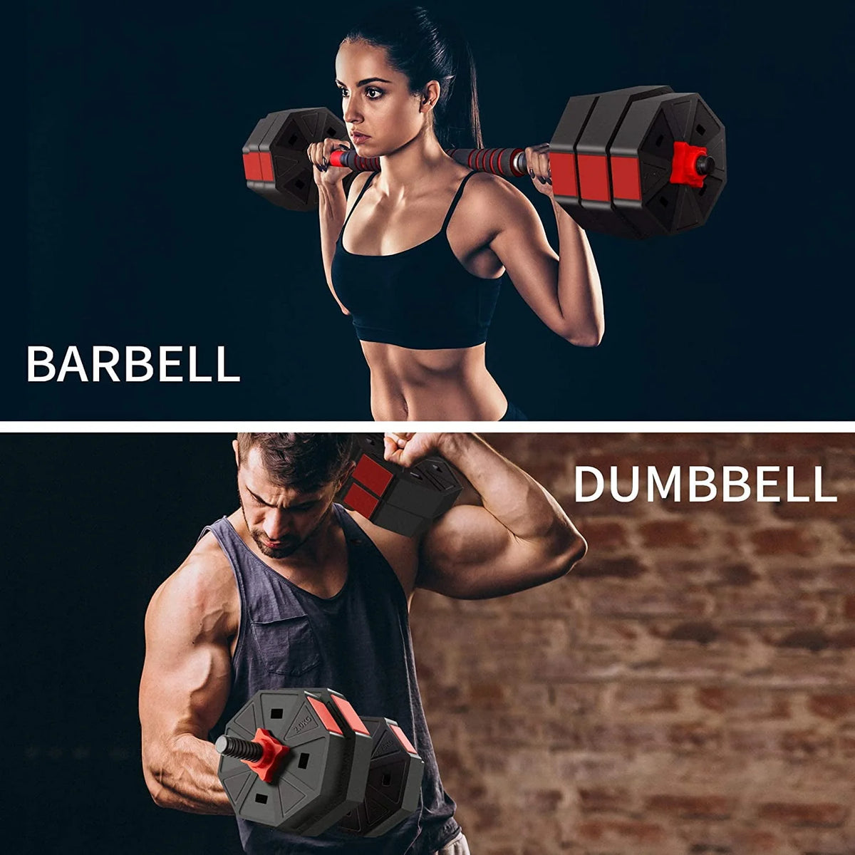 66LB Adjustable Dumbbells Set D8680