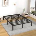 14 Inch King Size Platform Bed Frame with Metal Slats P16008