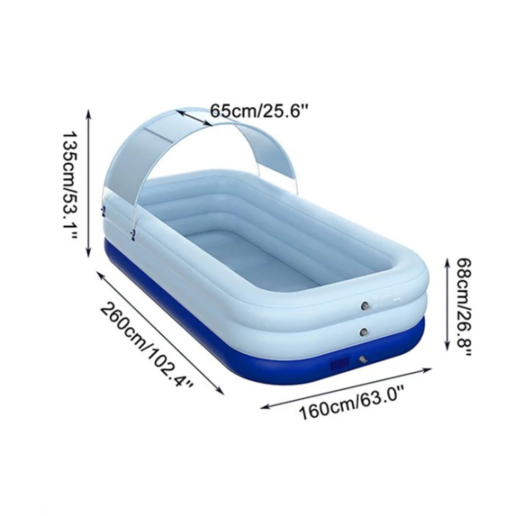 Automatic Inflatable Swimming Pool with Awning P628923