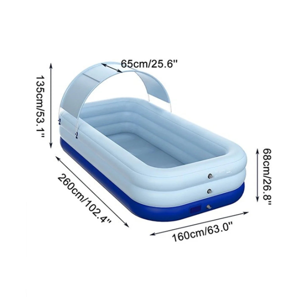 Automatic Inflatable Swimming Pool with Awning P628923