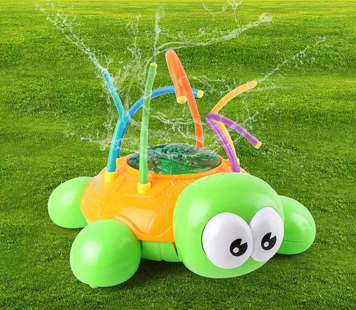Sprinkler Toy for Kids Water Splash Play Spinning Spray Turtle Outdoor Toy C661