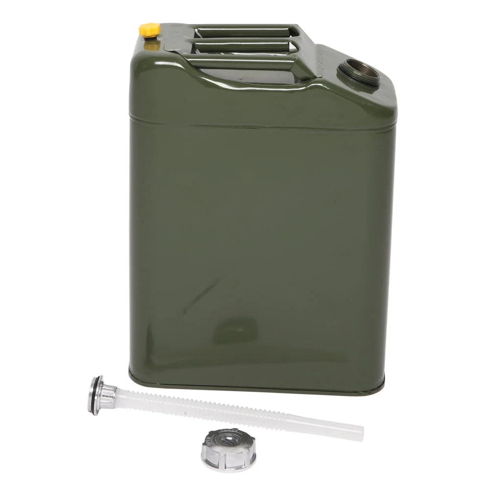 Portable Jerry Can with Spout, Army Green, 20L 5 Gallon P8289