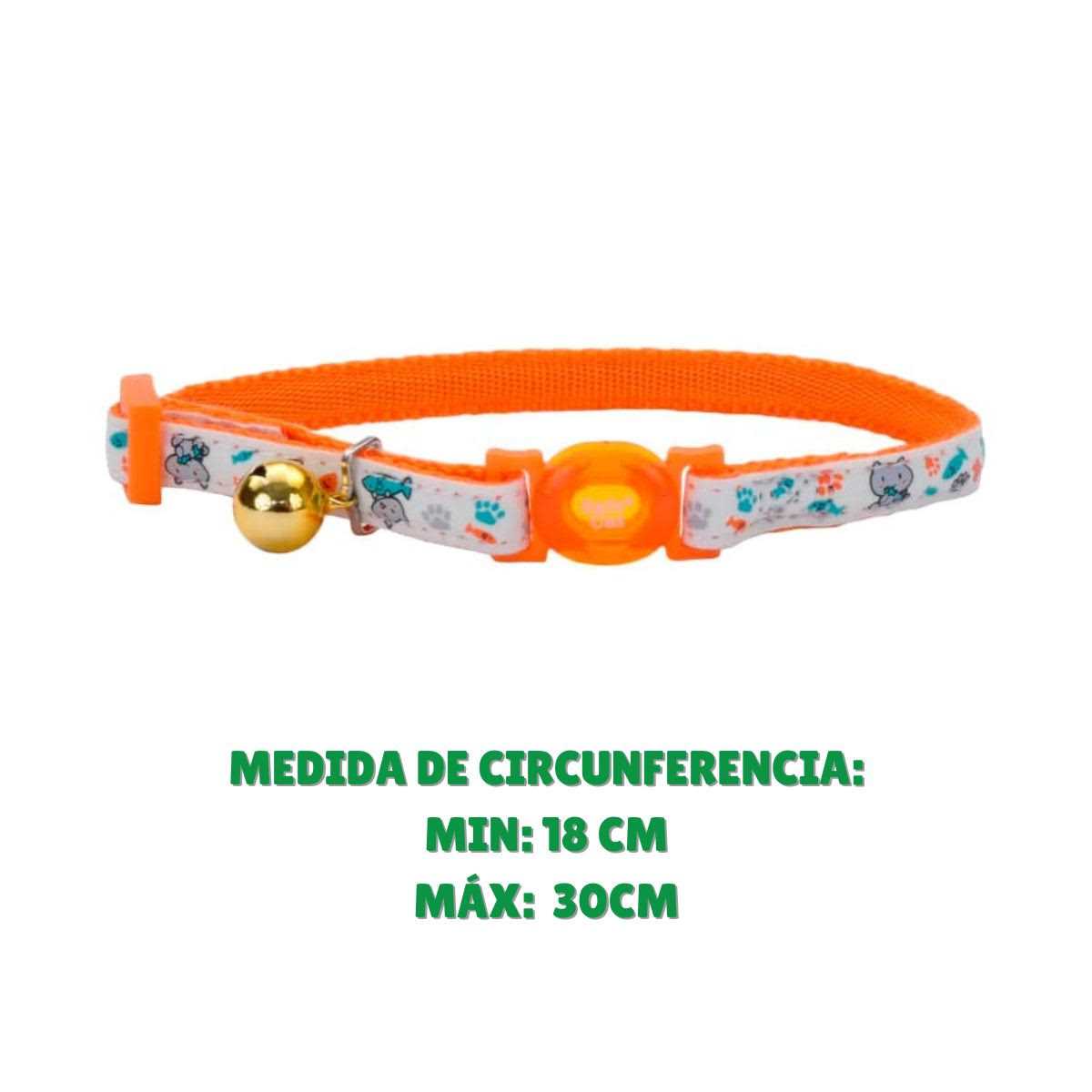Glow in The Dark Adjustable Breakaway Cat Collar K25527